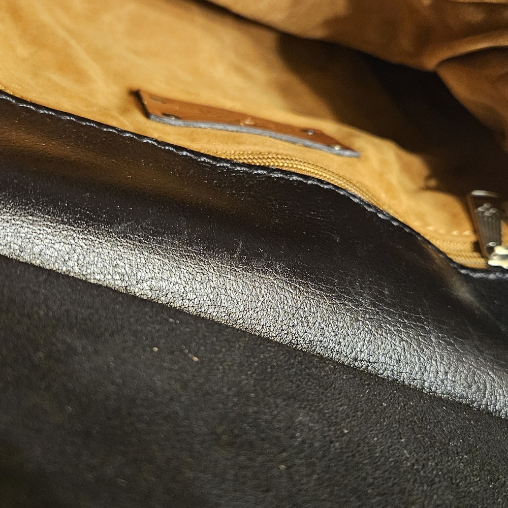 Patricia Nash Black and Blue Plaid Veneto Crossbody Bag - Picture 3 of 3